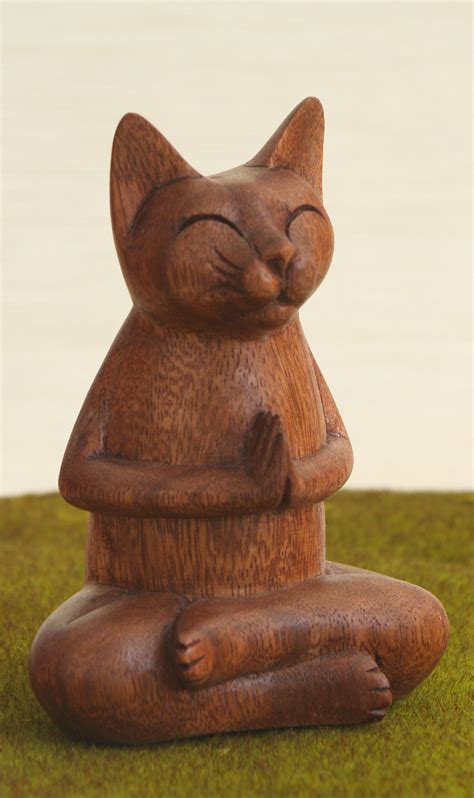 Sphynx <b>Cat</b> Meditate Collectible Figurines Zen Yoga Relaxed Pose <b>Buddha</b> Meditation Sphynx <b>Cat</b> Collections <b>Cat</b> <b>Statue</b> for Home Office (Black) 3. . Buddha cat statue
